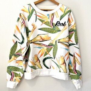 ROOK Men's Graphic Sweatshirt Bones + Broken Bottles Streetwear Unisex Size M